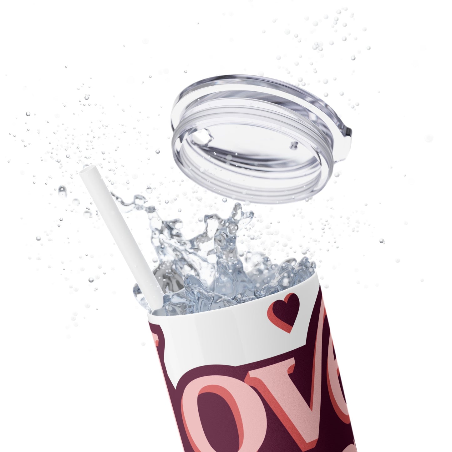 Love Is Love Tumbler with Straw, 20oz