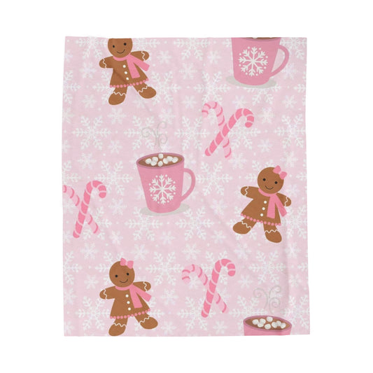 Pink gingerbread blanket