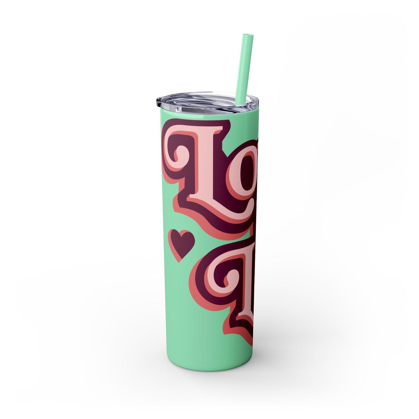 Love Is Love Tumbler with Straw, 20oz