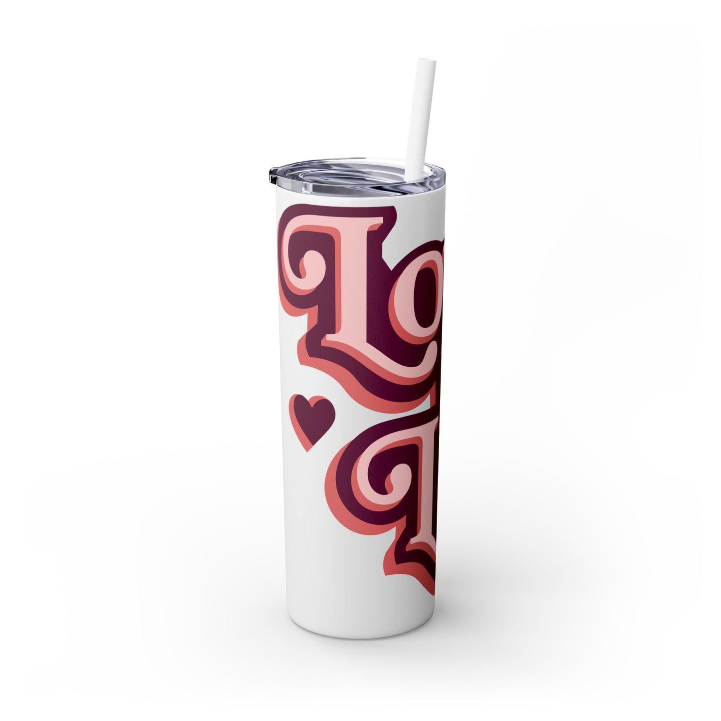 Love Is Love Tumbler with Straw, 20oz