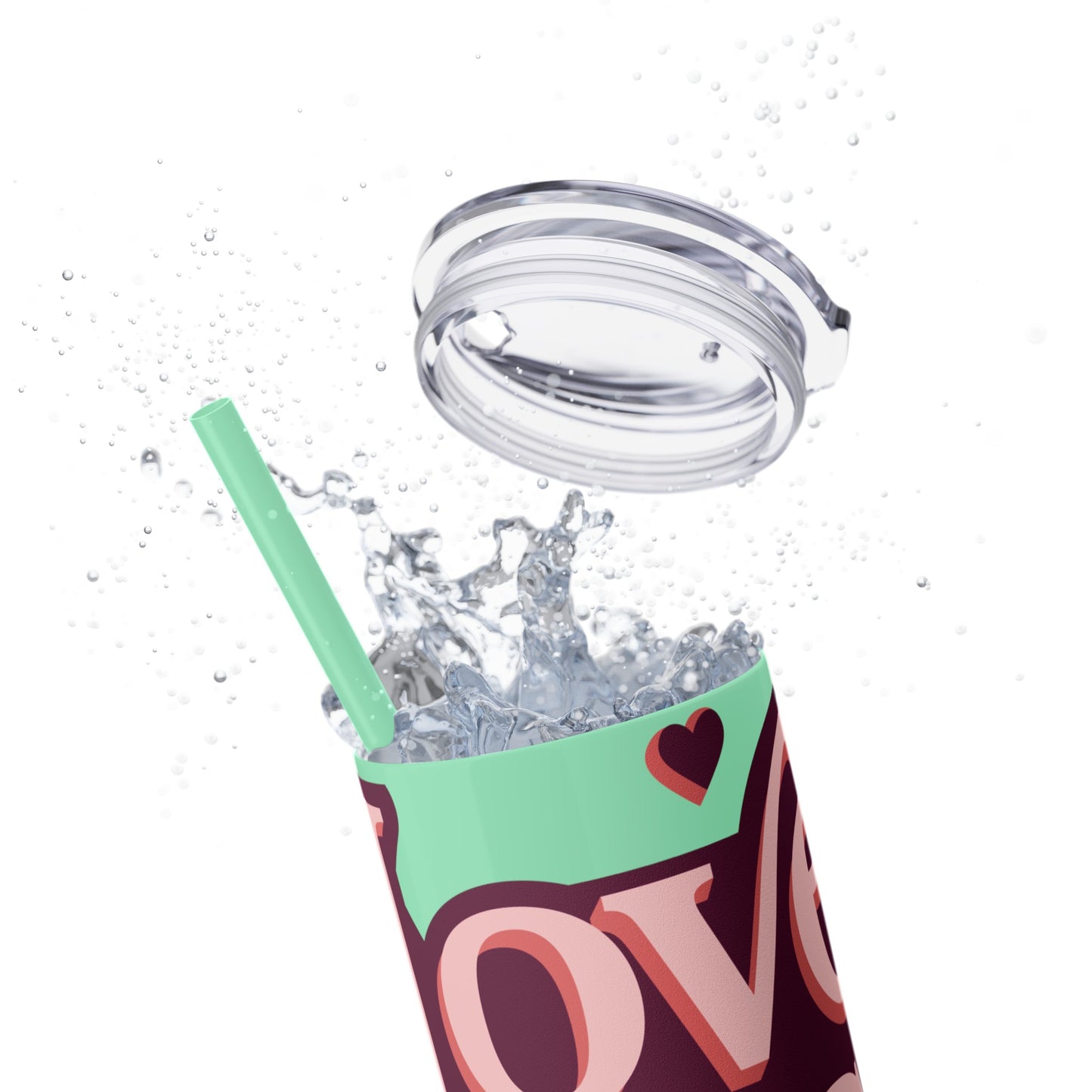 Love Is Love Tumbler with Straw, 20oz