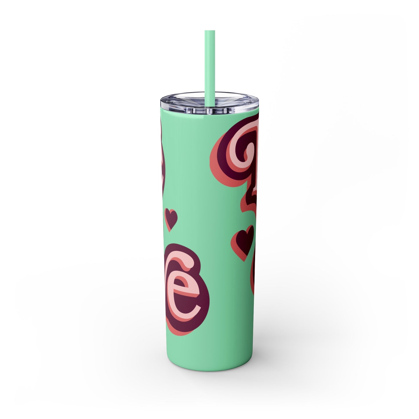 Love Is Love Tumbler with Straw, 20oz