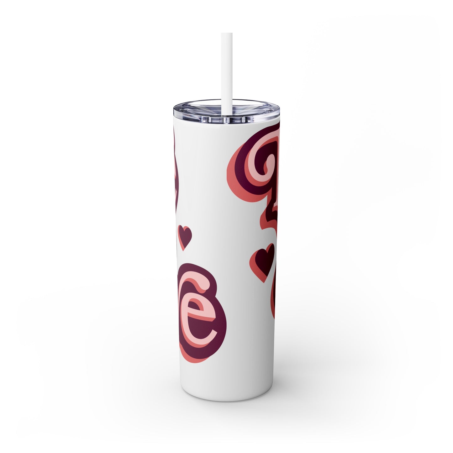 Love Is Love Tumbler with Straw, 20oz